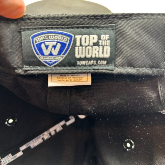 Wisconsin Badgers Big Ten Snapback Hat Cap Black Red Top World Adjustable - Picture 7 of 13